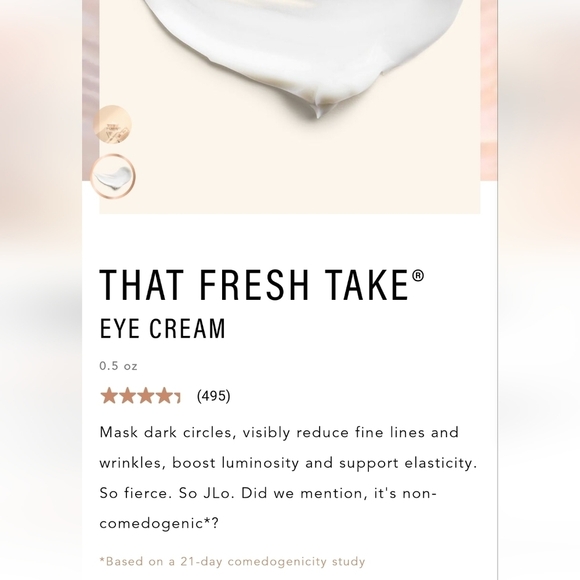 NWT JLO Beauty That Fresh take eye cream .5 fl OZ - Picture 2 of 5